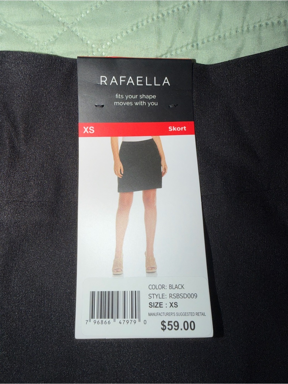 Rafaella Black Skort - NWT - XS